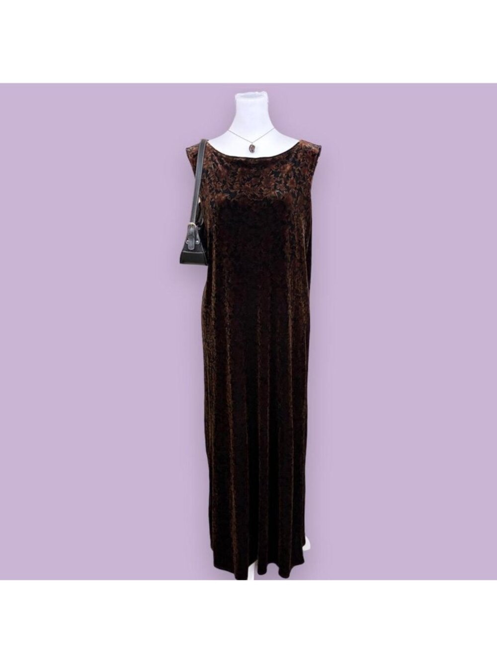 90s floral velvet whimsygoth dress